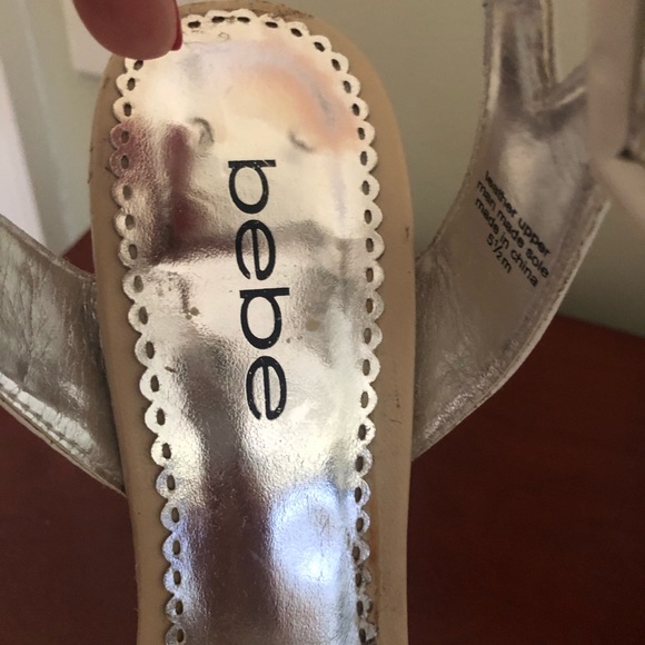 Gorgeous BEBE high white heels. Size 5.5. - Picture 6 of 10